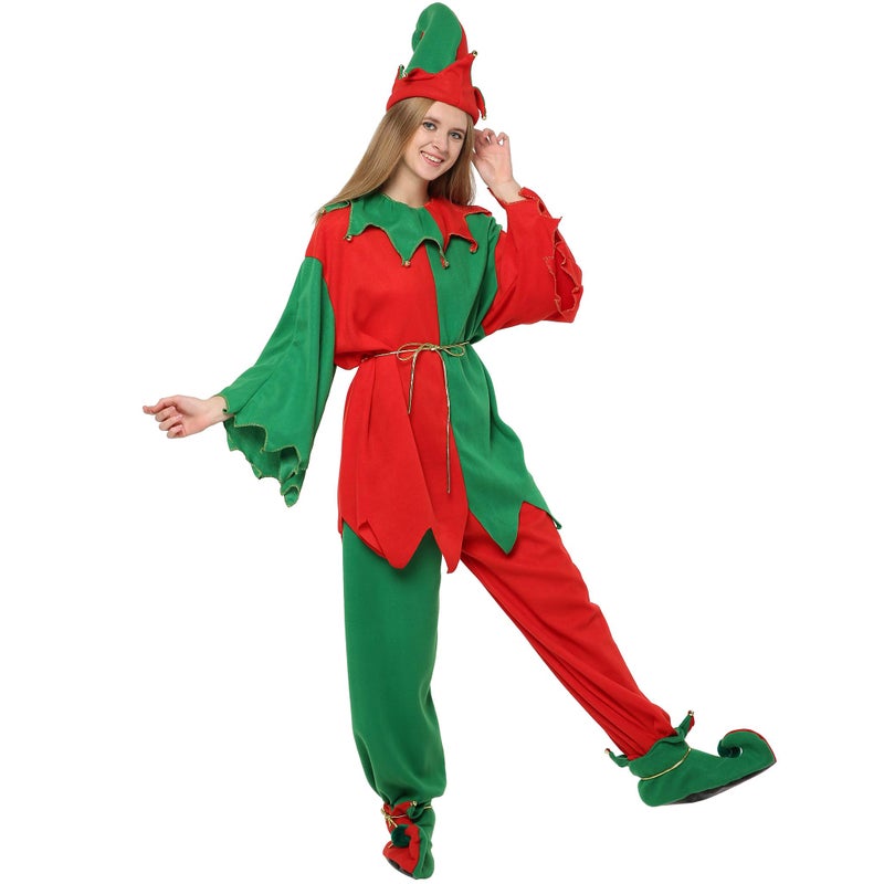 EraSpooky Christmas Elf Adult Costume Unisex Whole Set - Image 4